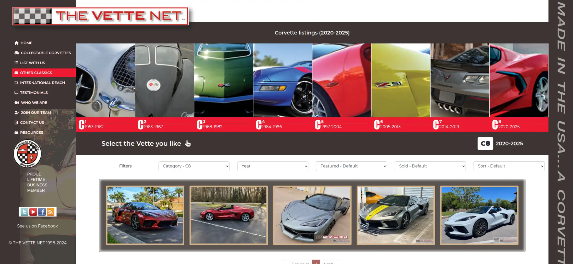Corvettes Listing Corvettes Listing